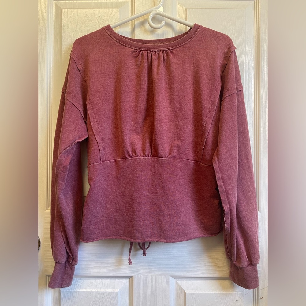Gilded Intent by Buckle Maroon Drawstring Sweatshirt